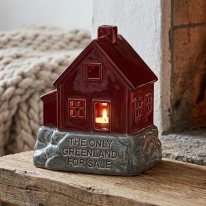 the greenland ceramic candle house set (4 piece)